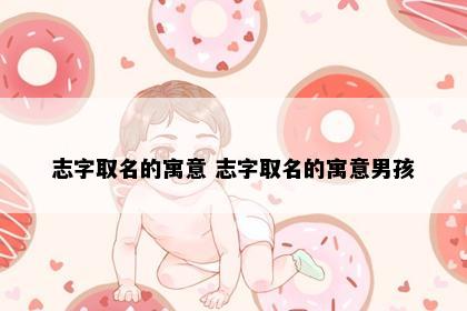 志字取名的寓意 志字取名的寓意男孩